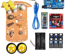 Kit Robot 2WD Téléguide + Suiveur de Ligne - Domotique Tunisie