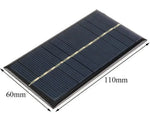 Panneau Solaire Monocristallin 6V 1W 110mm X 60mm - Domotique Tunisie