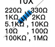 Assortiment de résistances résistance 100pcs E4-3 pour projets électroniques précis