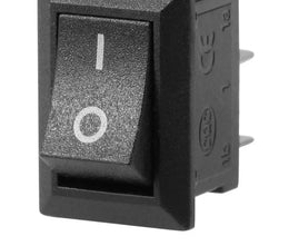 Interrupteur À Bascule On/Off Noir 2 Pôles 250V-3A KCD1-101