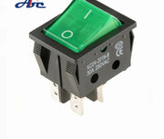 Interrupteur À Bascule Lumineux Vert KCD4-201 15A/250V - Domotique