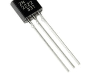 Transistor 2N2222 NPN 30V avec trois pattes, idéal pour circuits électroniques