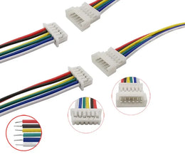 cable 5 fils avec connecteur male femelle xh2.54 2p l=20cm