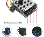 PWM Contrôleur de vitesse de moteur à courant continu 12V 24V 36V 40A