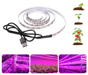 1M Ruban LED lumière à spectre complet pour plante USB DC 5V 60LED/m