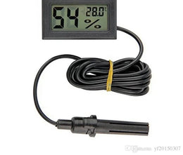 FY-12 Mini thermomètre numérique LCD hygromètre - NOIR réfrigérateur