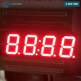 Horloge rouge 4 chiffres 0.56 pouce 7 segments LED affichage CC 12 broches