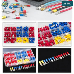 Kit 280pcs Connecteur de fil de pelle à sertir 2.8mm /4.8mmmm/6.3mm Terminaux isolés mâle/femelle